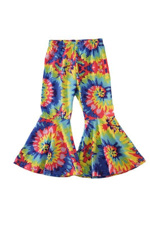Hippie Kids Tie Dye Sunflower Top and Pants