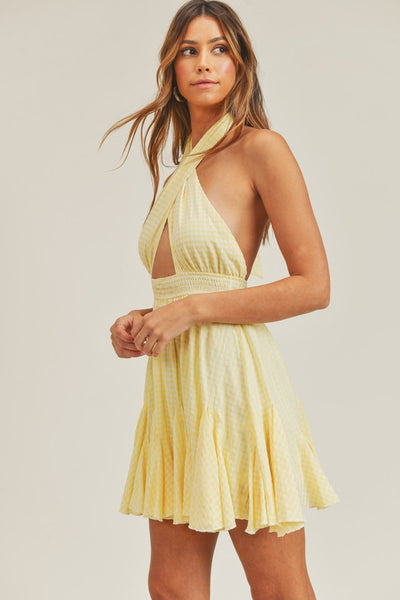 sachin and babi light blue dress Black Halter Dress