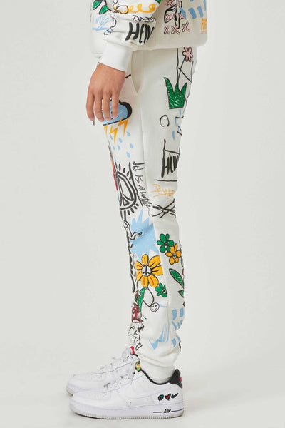 Graffiti Hiphop Print Women's Joggers main image 1