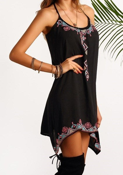 blue dress for baby girl Little Black Bohemian Dress Black / S/M