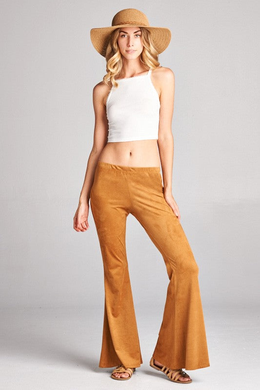 Hippie Faux Suede Bell Bottoms - Hippie Vibe Tribe
