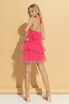 Hot Pink Halter Honey Girl  Dress