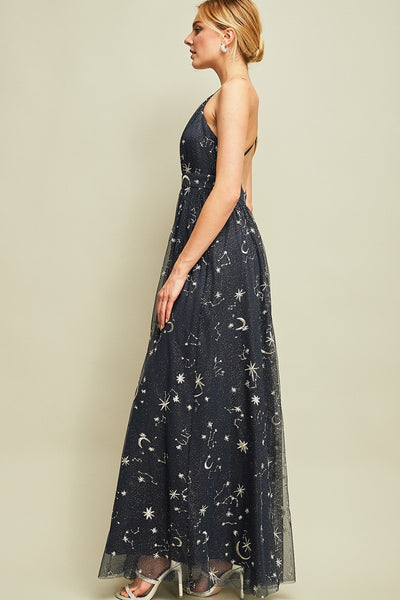 stars in maxi dresses Awesome Moon, Stars Maxi Dress