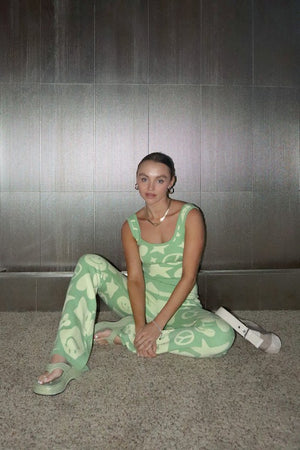 Green Hippie Knit Set