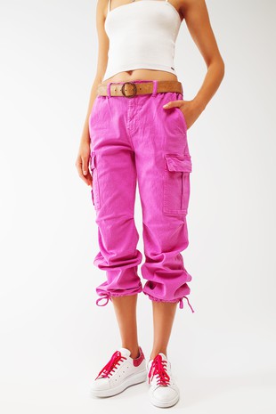 Hot Pink Cargo Pants