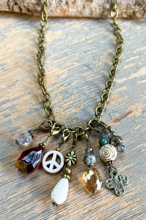 Bronze Hippie Fun Necklace