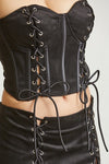 Sweetheart Faux Suede 2 Piece Lace Beauty