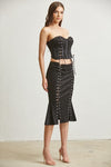 Sweetheart Faux Suede 2 Piece Lace Beauty