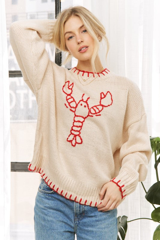 "ROCK LOBSTER" SWEATER