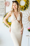 Crochet Cutout  O-Ring Dress
