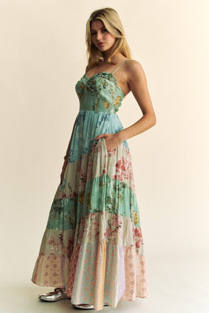 hippie style maxi dresses Purple Strap Maxi Dress