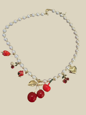 "Pearl & Cherry" Necklace