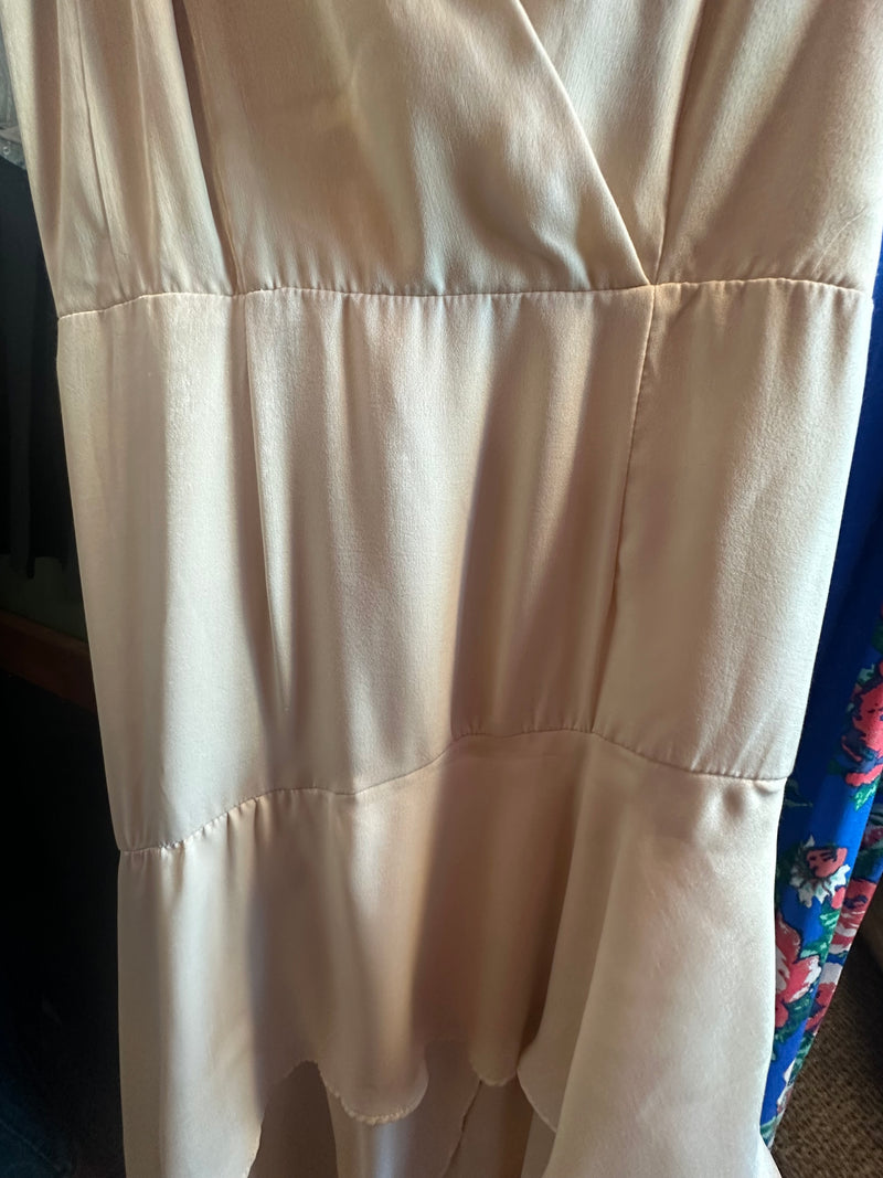 Champagne Satin Layered Dress Hippie Vibe Tribe Champagne Satin Layered Dress Hippie Vibe Tribe