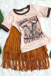 Little Hippie Girl Fringe Skirt