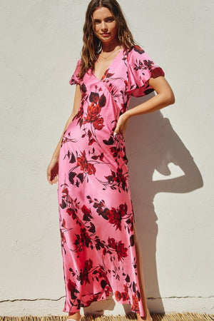 Heartache Flutter Maxi Dress