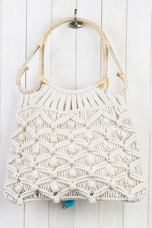 Bohemian Crochet Bag with Tassel