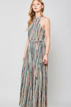 Multi-Stripped Jumpsuit - Hippie Vibe Tribe