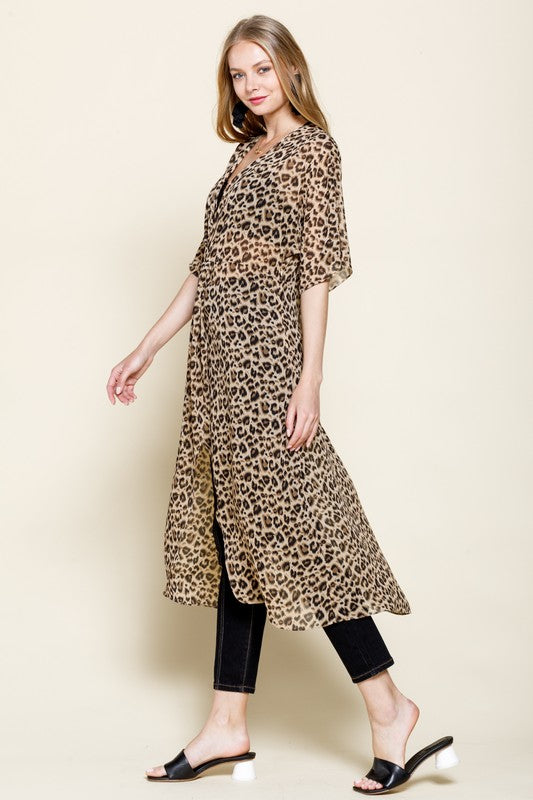 Leopard Front Cover-Up - Hippie Vibe Tribe