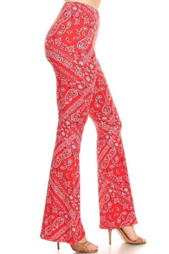 Bandana Printed Flared Leggings – Hippie Vibe Tribe