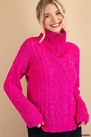 Winter Magenta Sweater