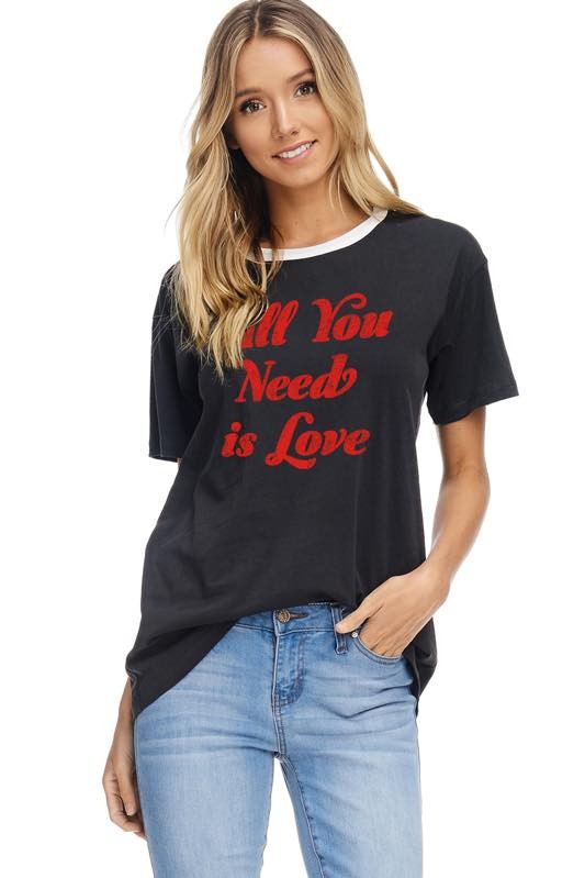 "All You Need Is Love" T-Shirt - Hippie Vibe Tribe