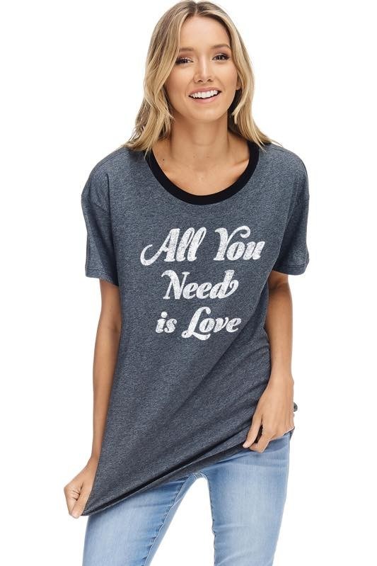 "All You Need Is Love" T-Shirt - Hippie Vibe Tribe