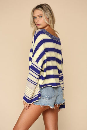 Gorgeous Stripped Sweater Top - Hippie Vibe Tribe