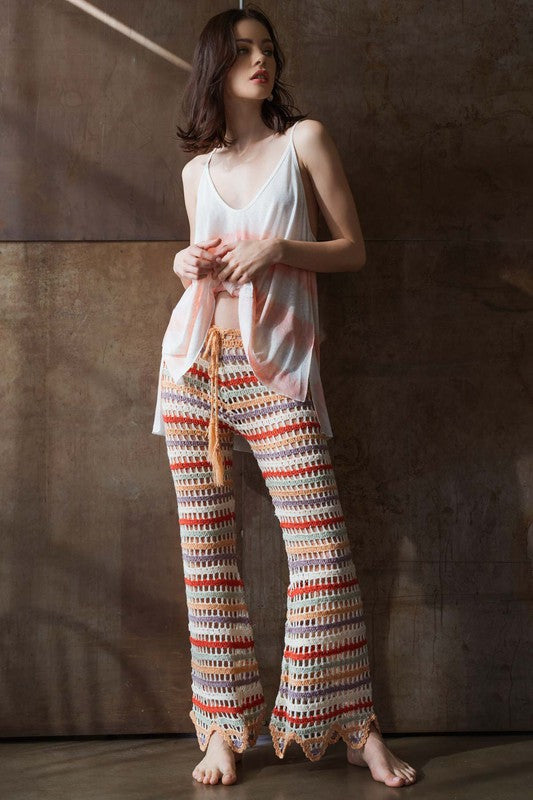 Striped Knitted Pants - Hippie Vibe Tribe