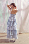 Striped Tiered Maxi Dress