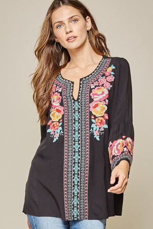 "Eye Catcher" Bohemian Embroidered Top