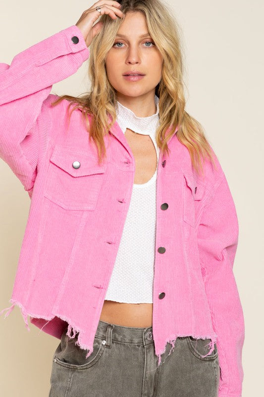 Hot Pink Vintage Corduroy Jacket