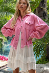 Hot Pink Vintage Corduroy Jacket