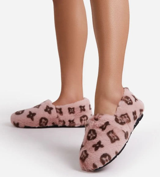 Pink Designer Inspired Slippers