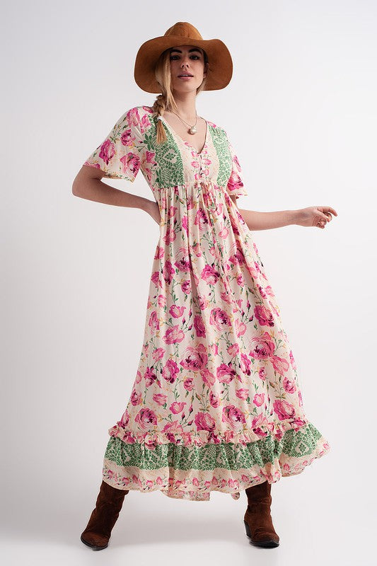 Dress Max Spring Spring Floral Maxi Dress – Hippie Vibe Tribe