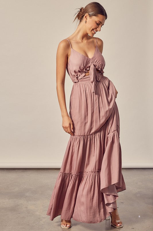 Dusty Mauve Diamond Maxi Dress Dusty Mauve Diamond Maxi Dress