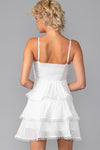White Babydoll Layered Midi-Dress