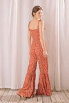 Hippie Red Floral Palazzo Jumpsuit