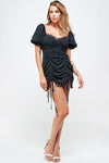 Black Moulin Rouge Midi-Dress