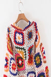 Hippie Girl Crocheted Cardigan