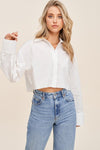Everyday Crop Tailored Blouse