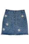 Peace Hippie Jean Mini- Skirt