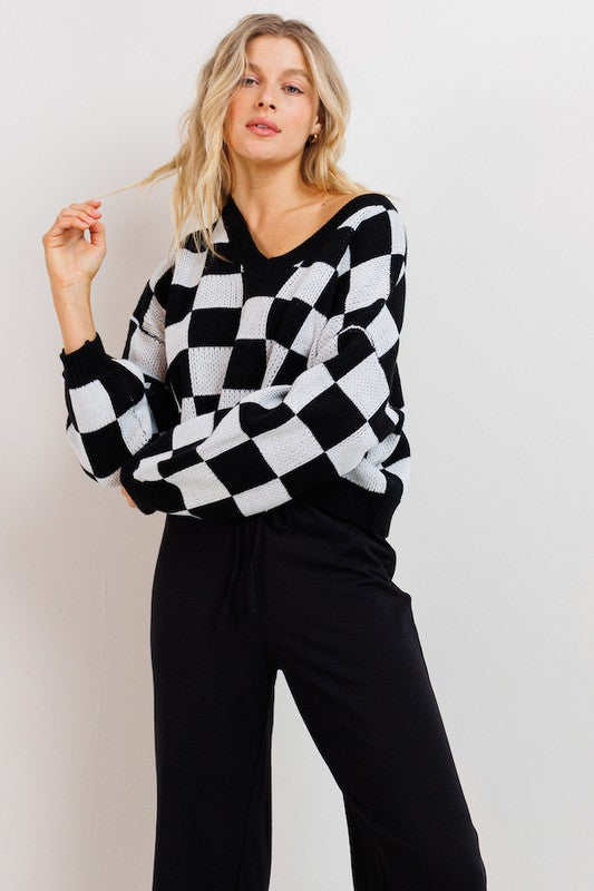 Checker Sweater