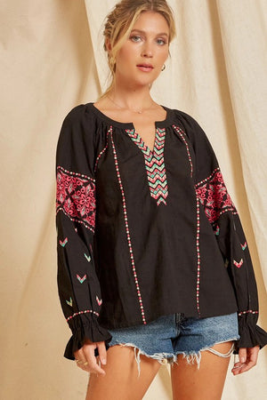 Western Girl Embroidered Long sleeve