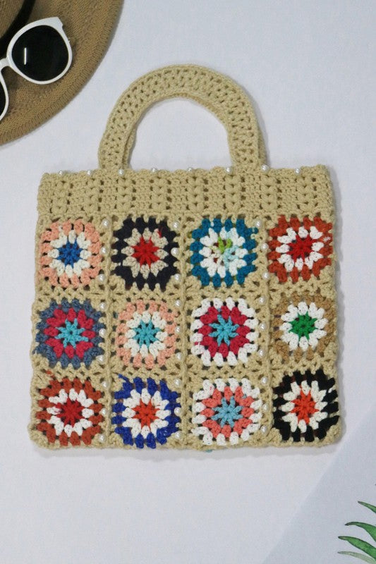 Pearl Crocheted Purse