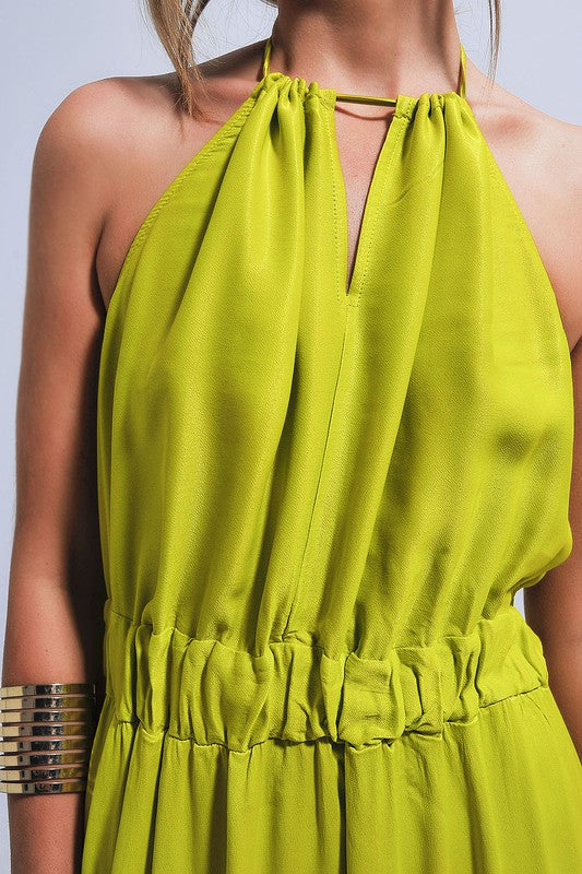 lime satin slip dress Satin Slip Dress Penelope T