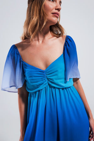 Ombre Sweetheart Maxi in Blue