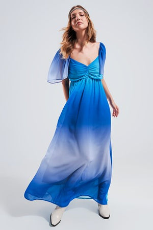 Ombre Sweetheart Maxi in Blue