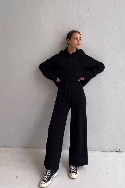 Black Ribbed Sweat Outfit – Hippie Vibe Tribe