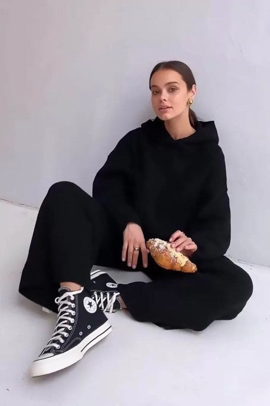 Black Ribbed Sweat Outfit – Hippie Vibe Tribe