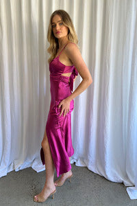 Magenta Empire Dress